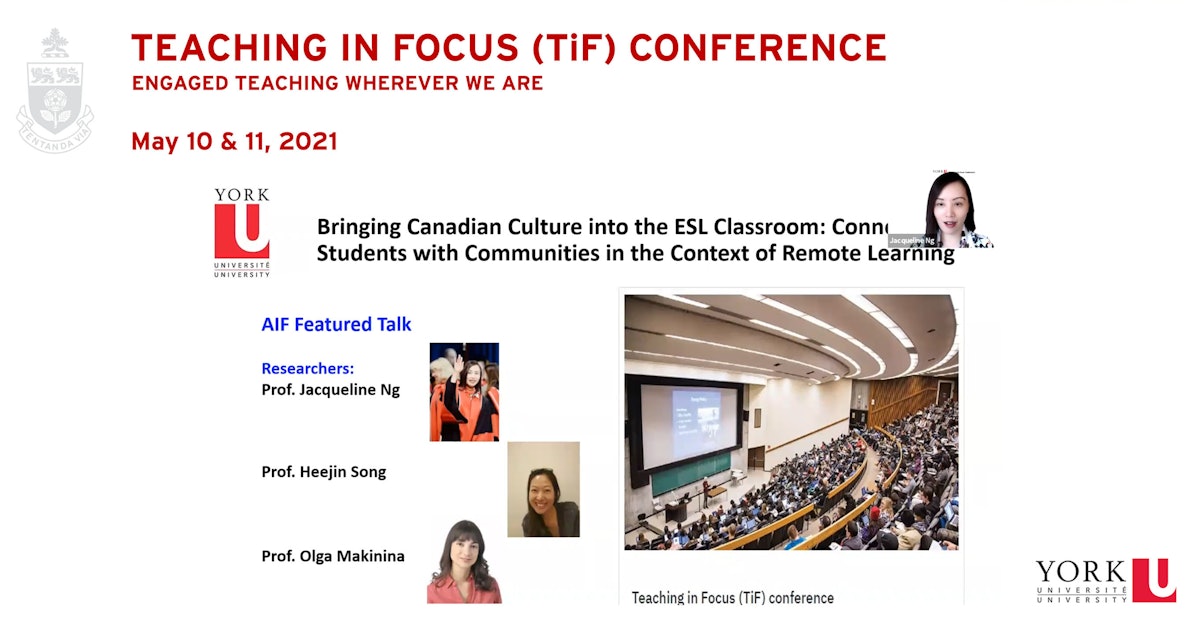 AIF Featured Talks: Bringing Canadian Culture into the ESL Classroom