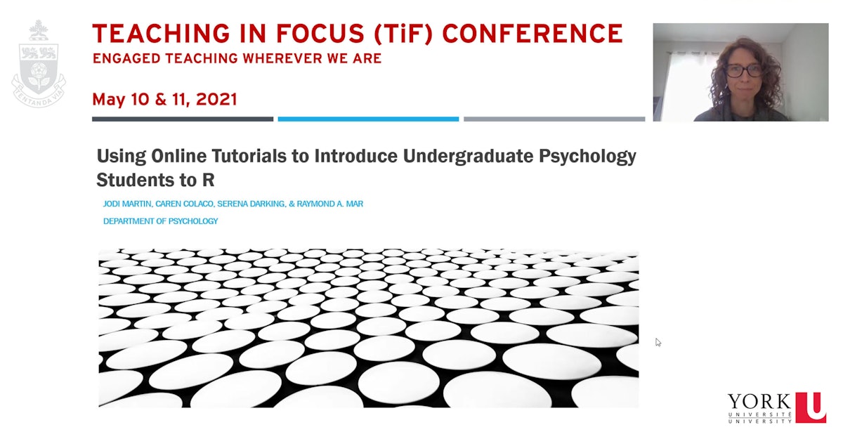 AIF Featured Talks: Using Online Tutorials to Introduce Psychology Students to R