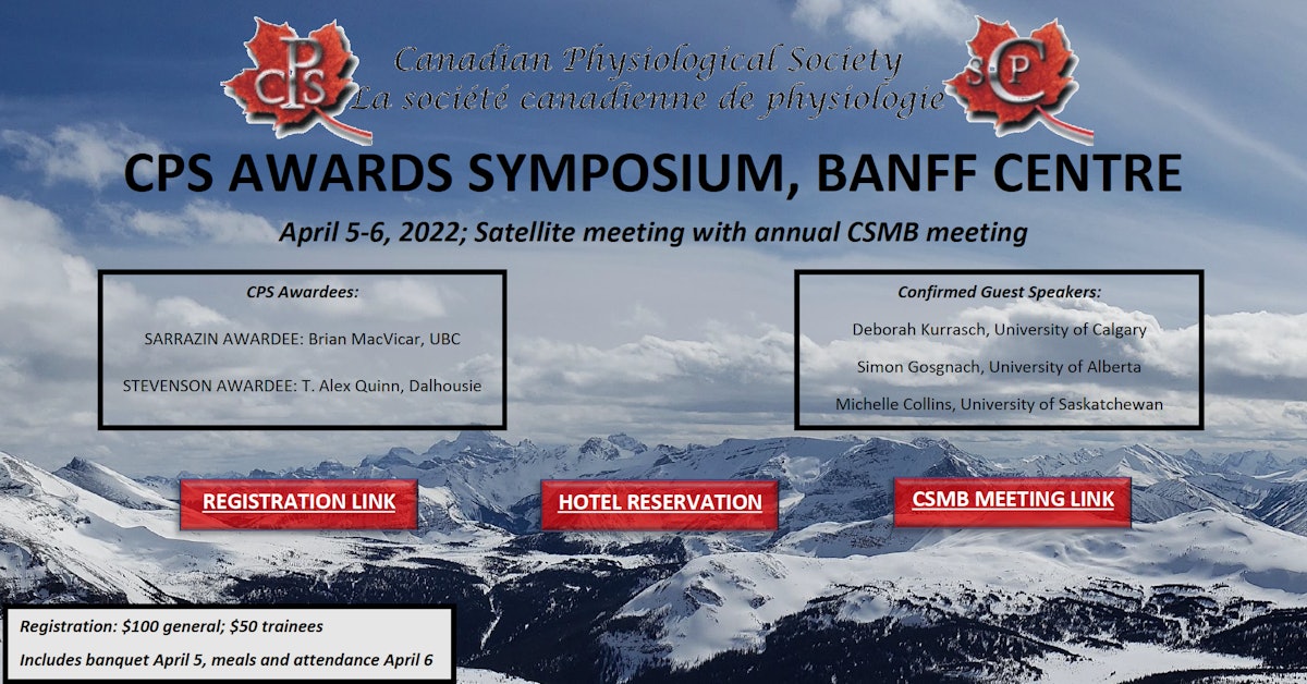 Satellite meeting: Canadian Physiological Society Annual award